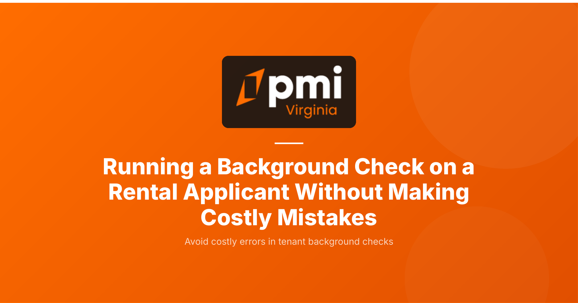How to run a background check on a rental applicant