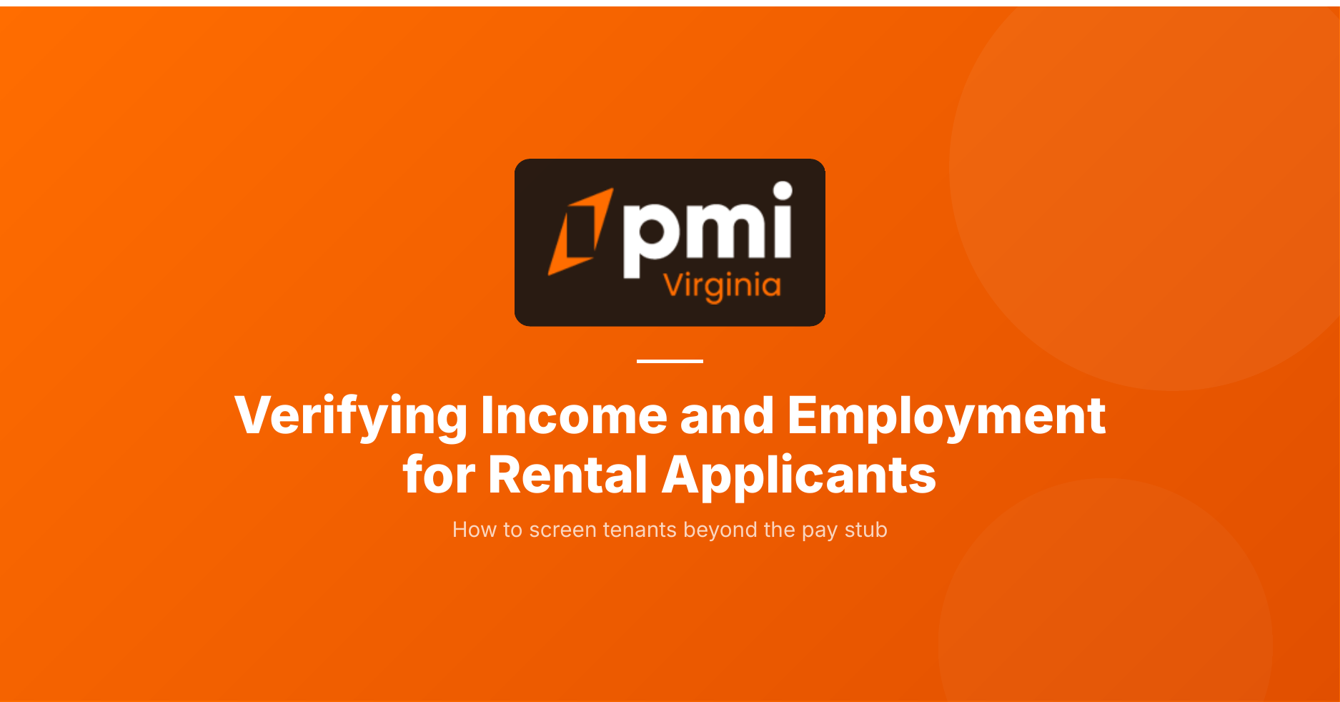 How to verify income and employment for rental applicants