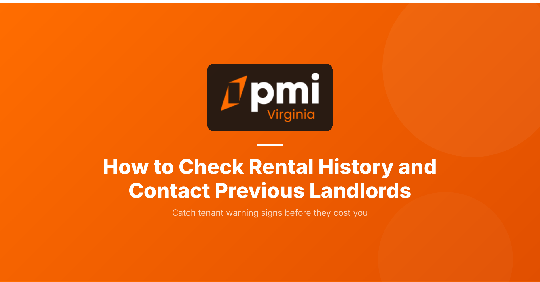 How to check rental history and contact previous landlords
