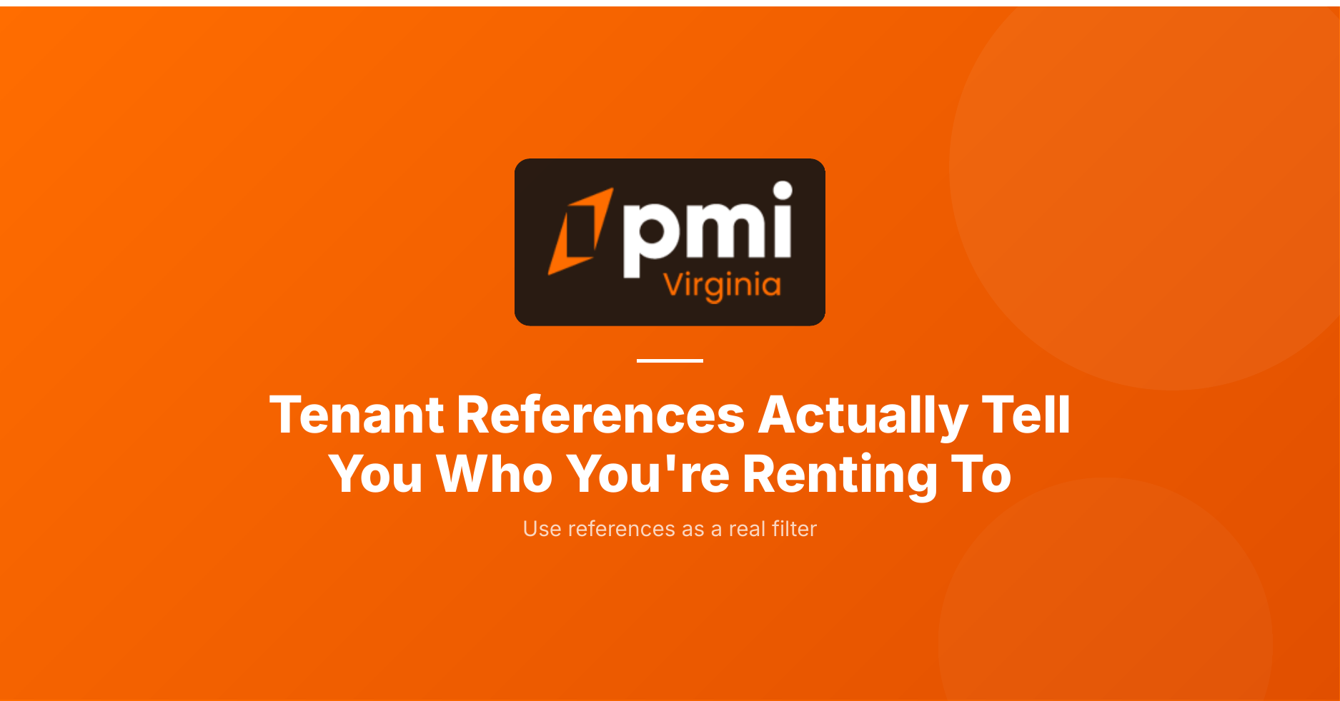 What to look for in tenant references