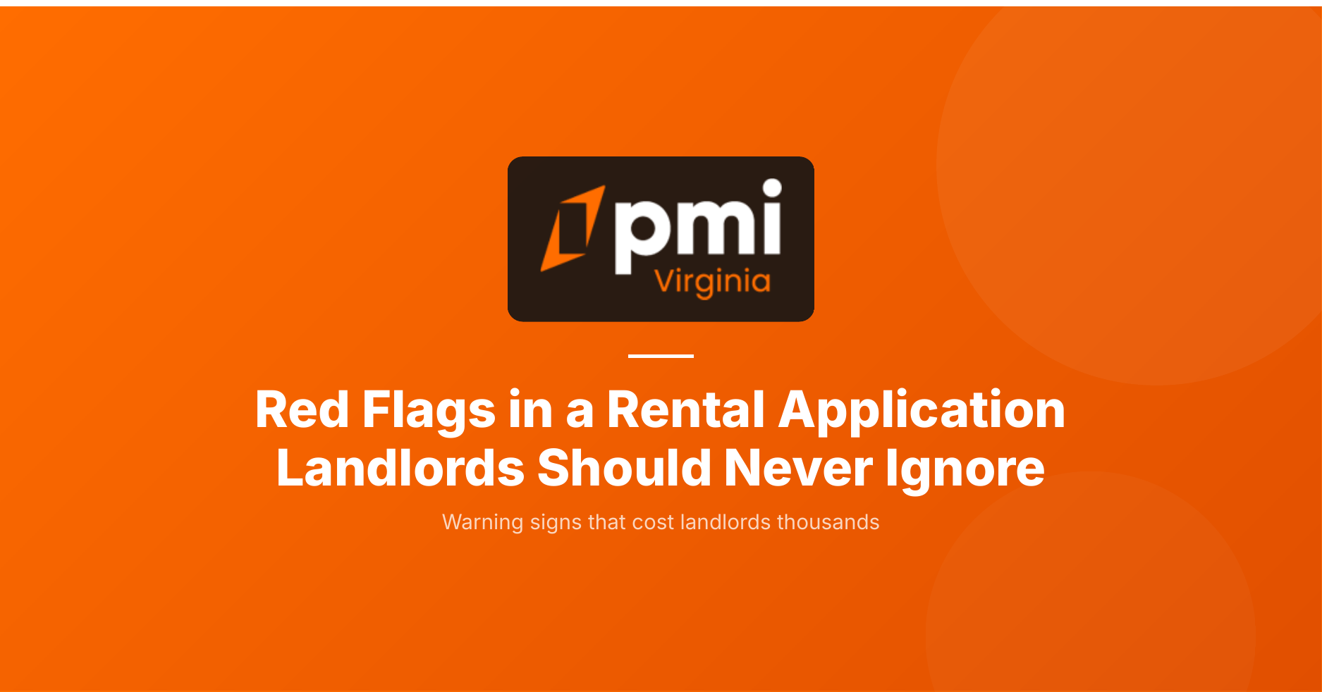 Red flags in a rental application landlords should never ignore